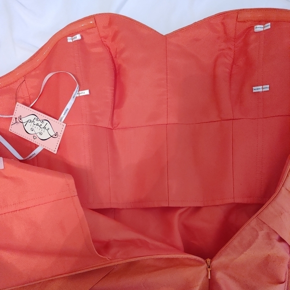 PHOEBE COUTURE "OPANGE" SILK COCKTAIL DRESS 4 - Picture 10 of 13